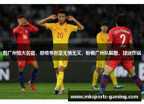 前广州恒大名宿，怒喷韦世豪无情无义，盼着广州队解散，球迷炸锅